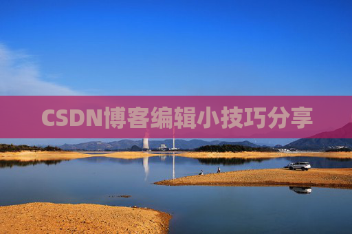 CSDN博客编辑小技巧分享